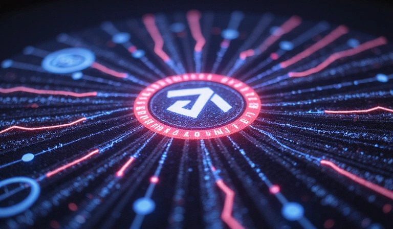 A stylized, abstract image representing the vast world of gaming deals and savings, with interconnected glowing lines symbolizing connections between games, consoles, and discounts, all centered around a prominent 'Elvopath' logo.